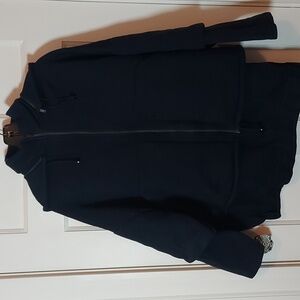 COS Women's Scuba Jacket Detachable Hoodie Navy Oversized M